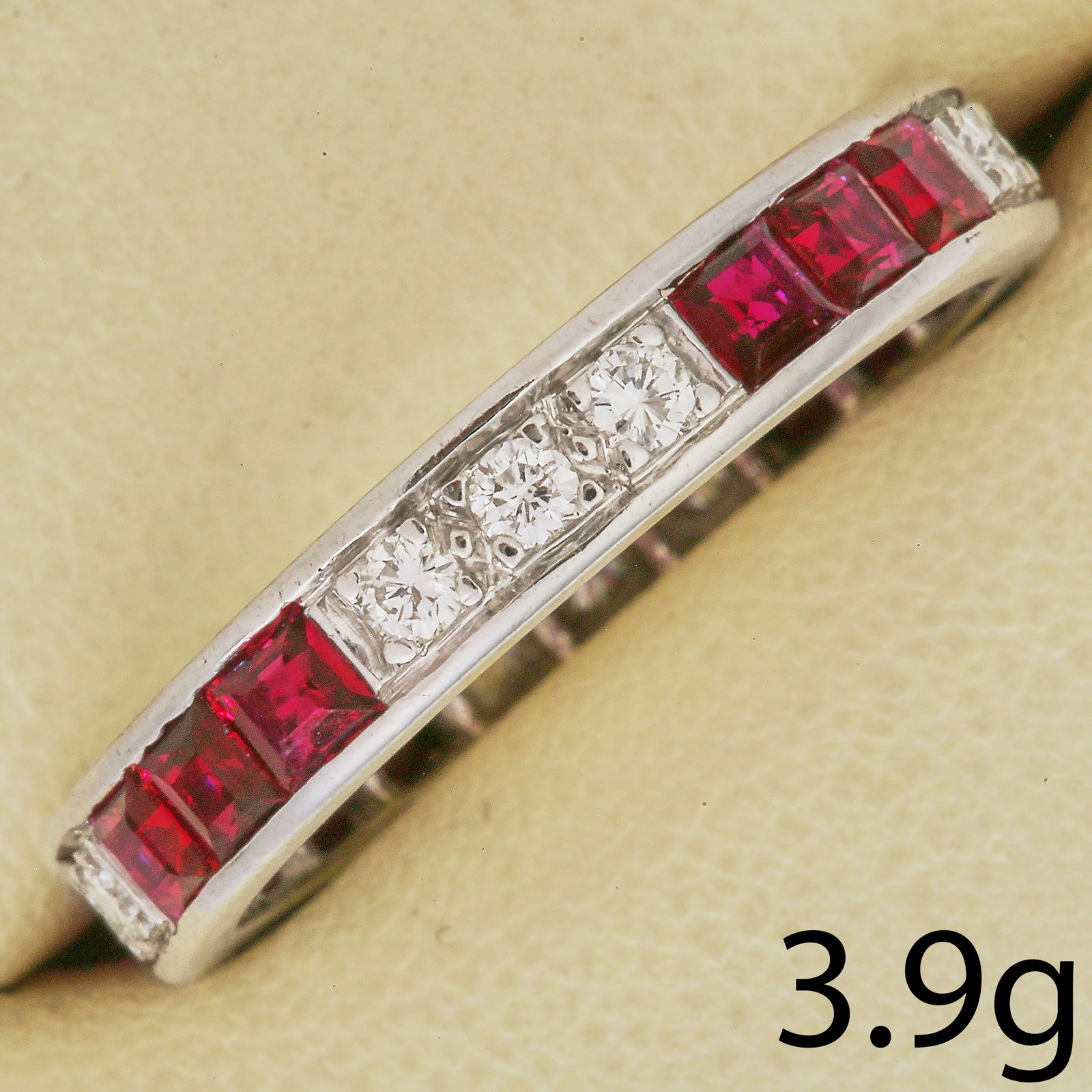RUBY AND DIAMOND ETERNITY RING (1 of 1)