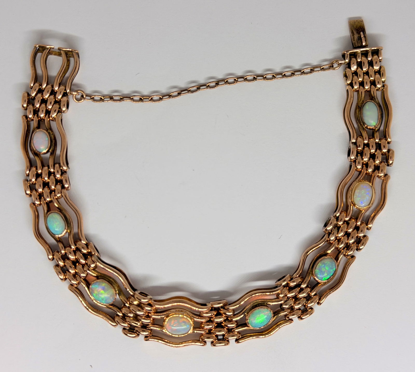 GOLD OPAL GATE-LINK BRACELET (1 of 1)