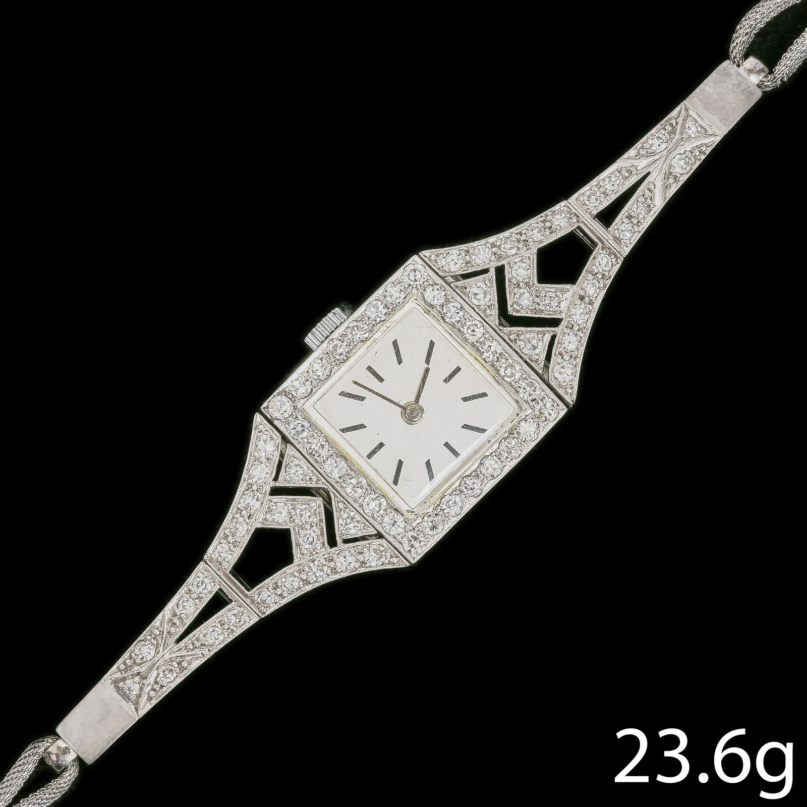 ART-DECO DIAMOND WRISTWATCH (1 of 1)