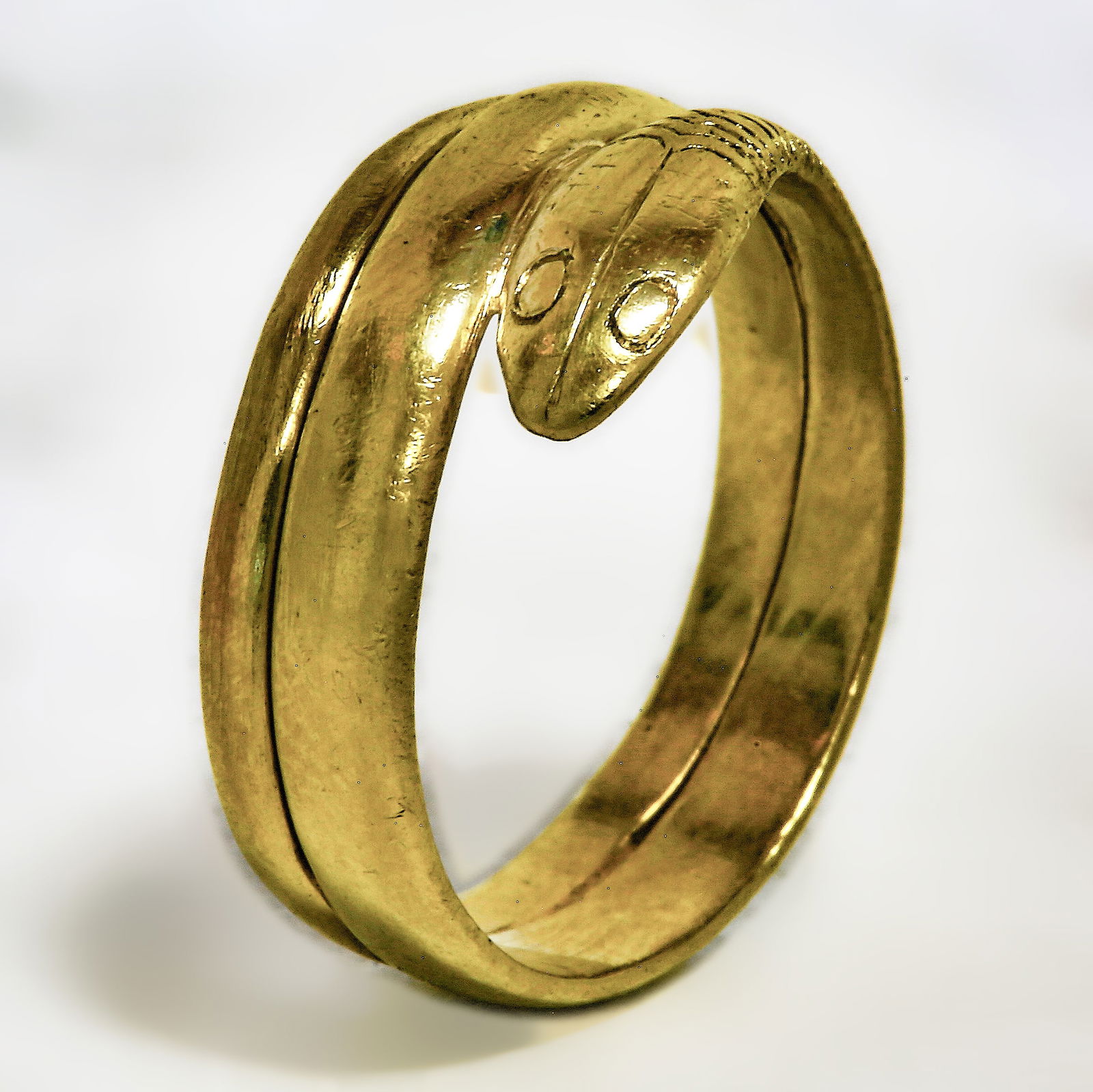 GEORGIAN COILED SNAKE RING (1 of 1)