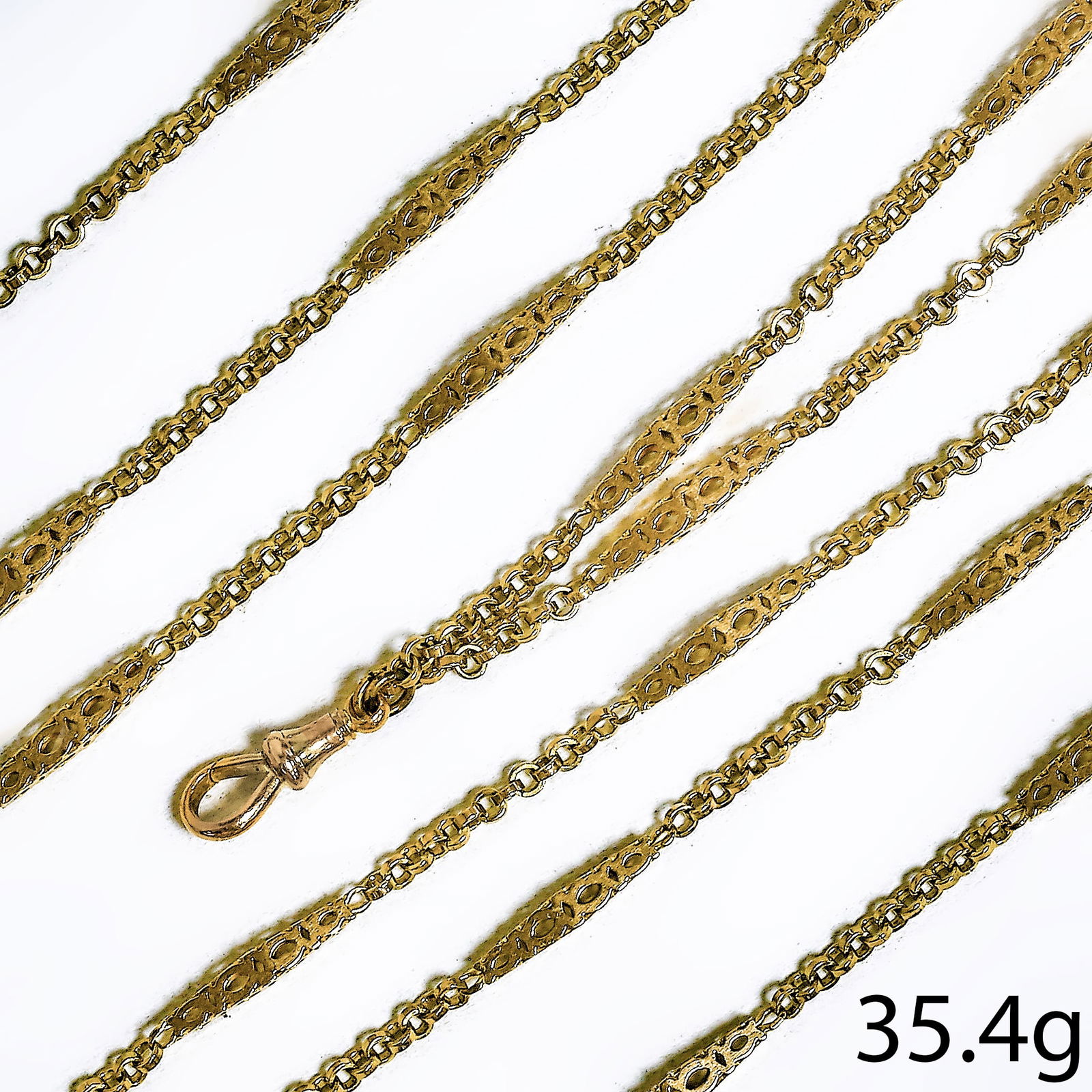 ANTIQUE FANCY GOLD LINK GUARD CHAIN (1 of 1)