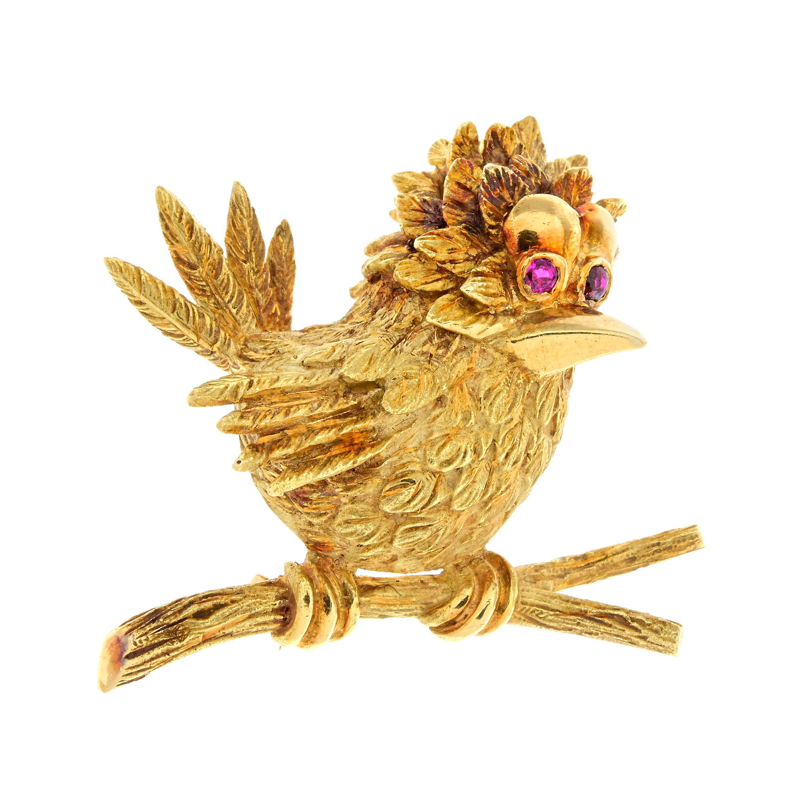 ADOLPHE CHRETIEN, RUBY BIRD BROOCH (1 of 1)