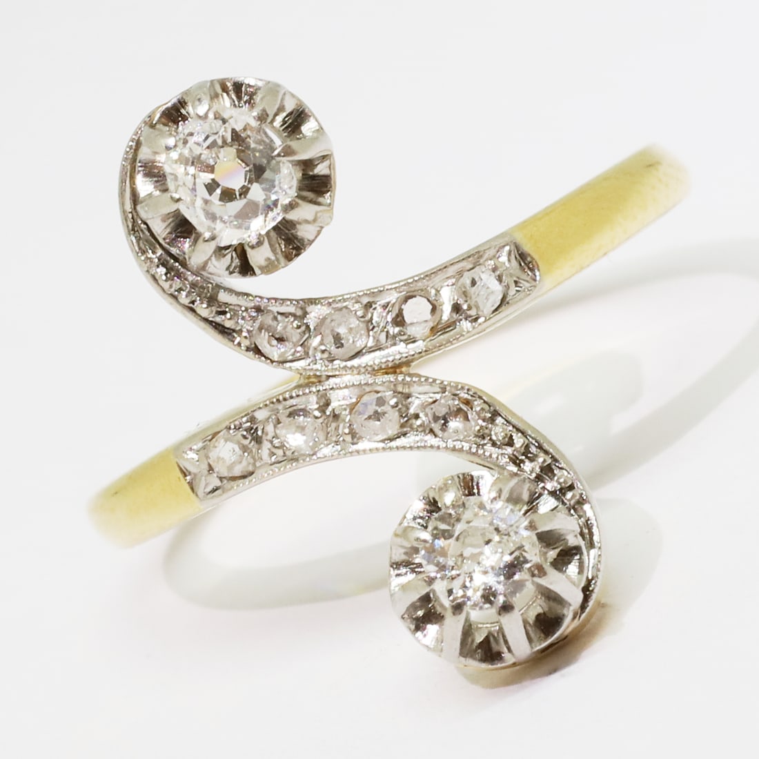 ANTIQUE DIAMOND TWIST RING (1 of 1)