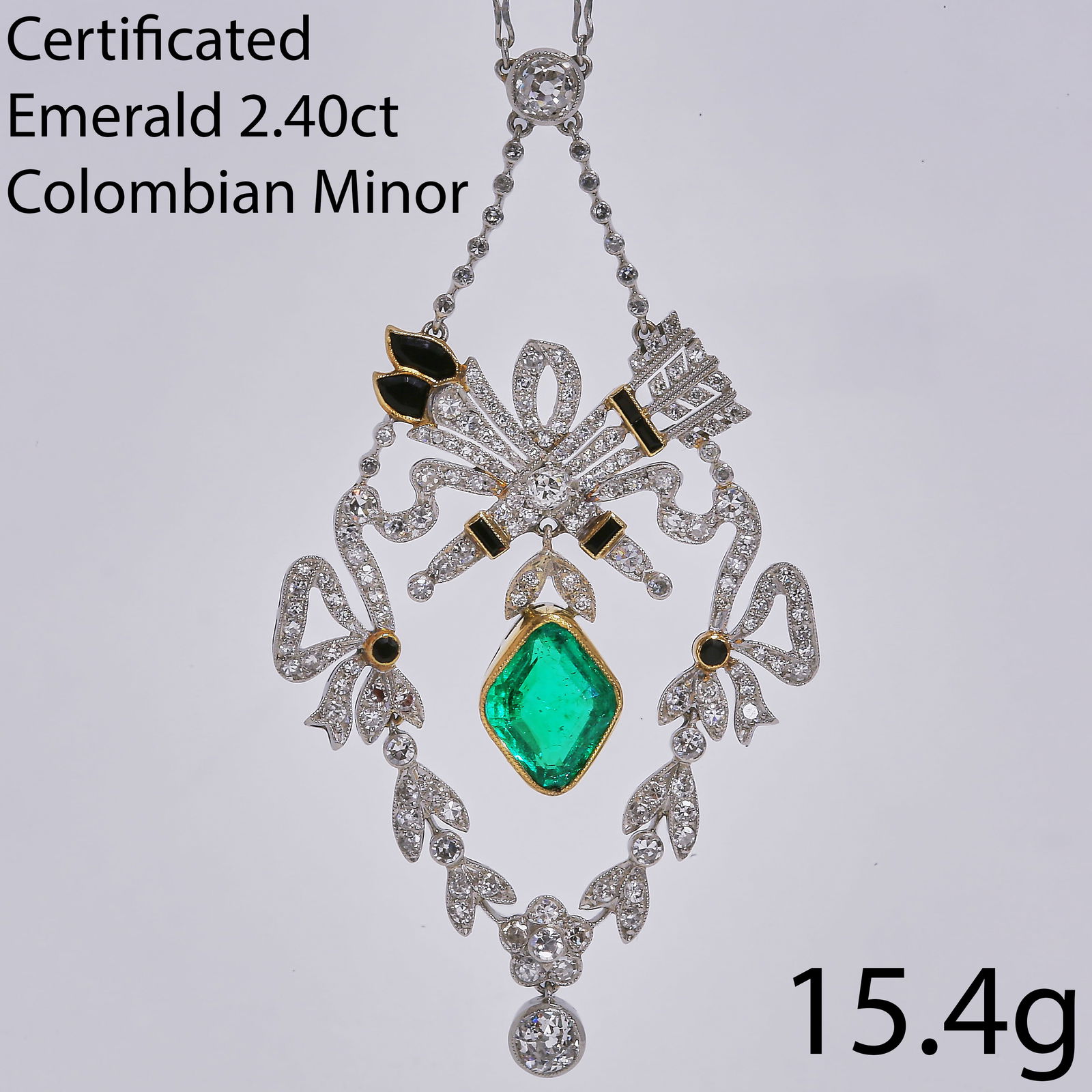 EXQUISITE VICTORIAN DIAMOND PENDANT, CIRCA 1880 (1 of 1)