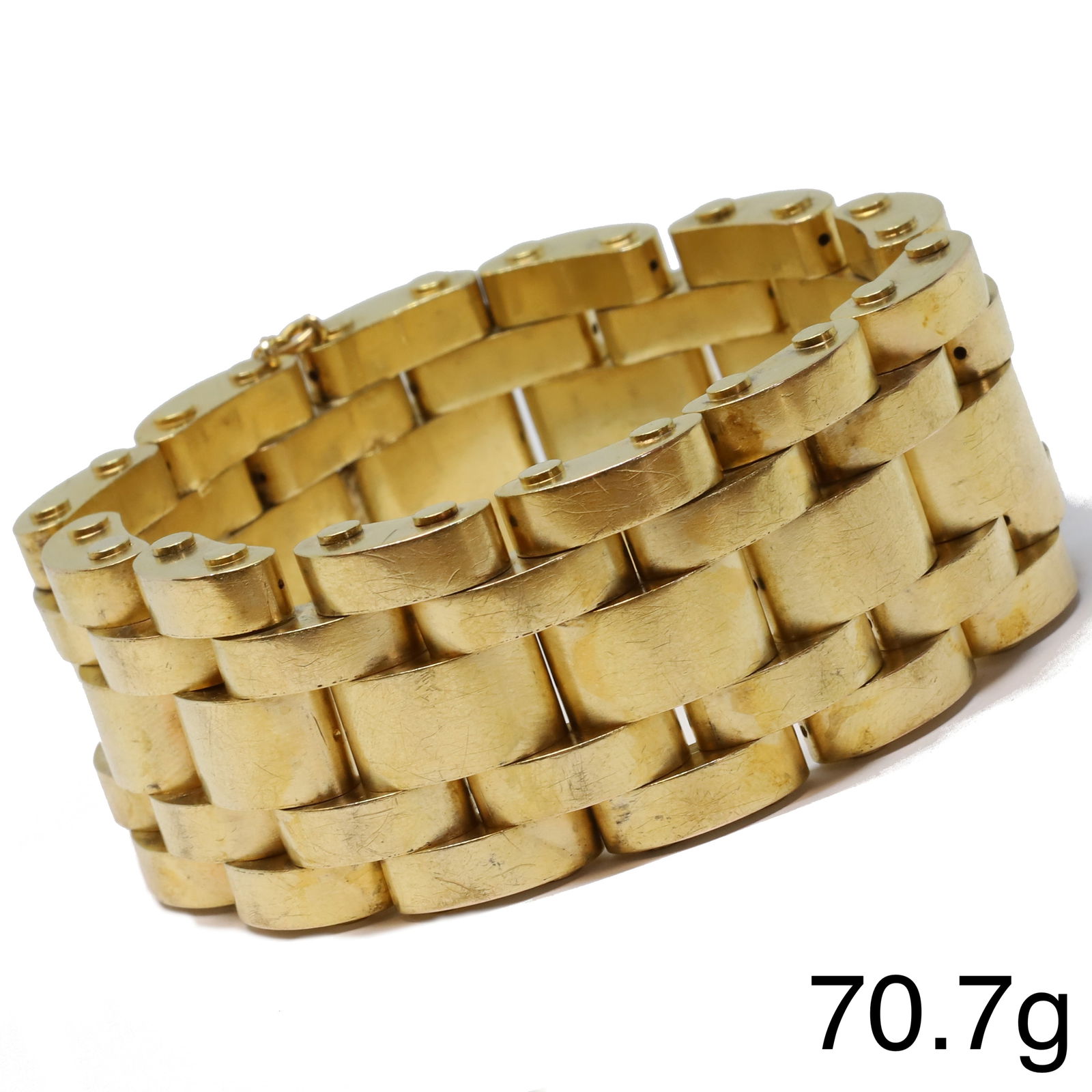 FINE AND LARGE FANCY LINK BRACELET (1 of 1)