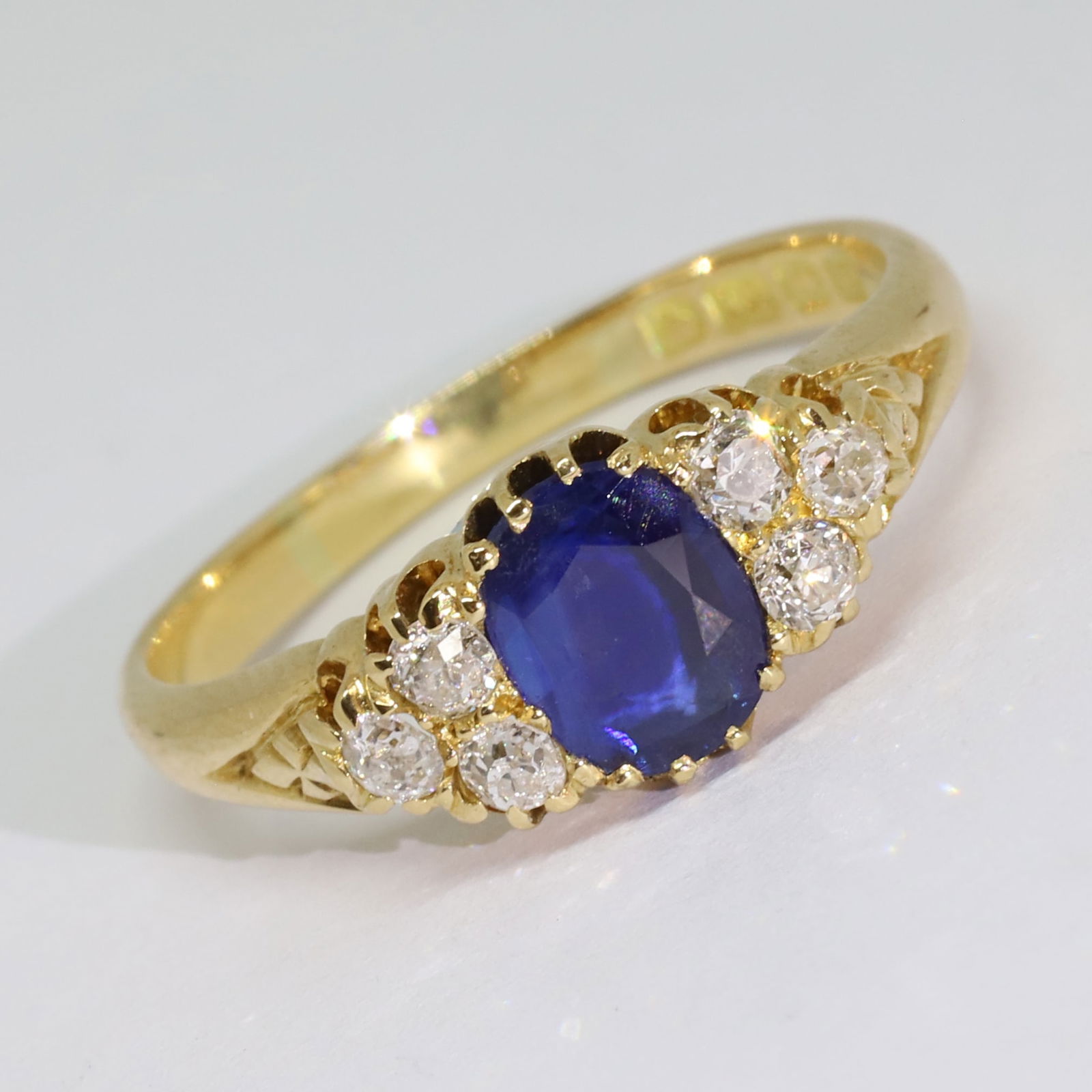 SAPPHIRE AND DIAMOND RING (1 of 1)