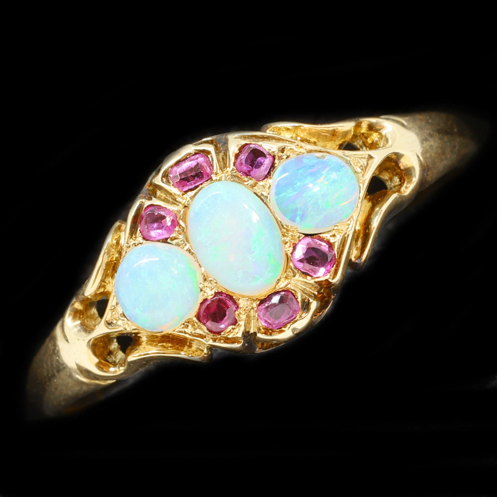 SWEET OPAL AND DIAMOND RING (1 of 1)