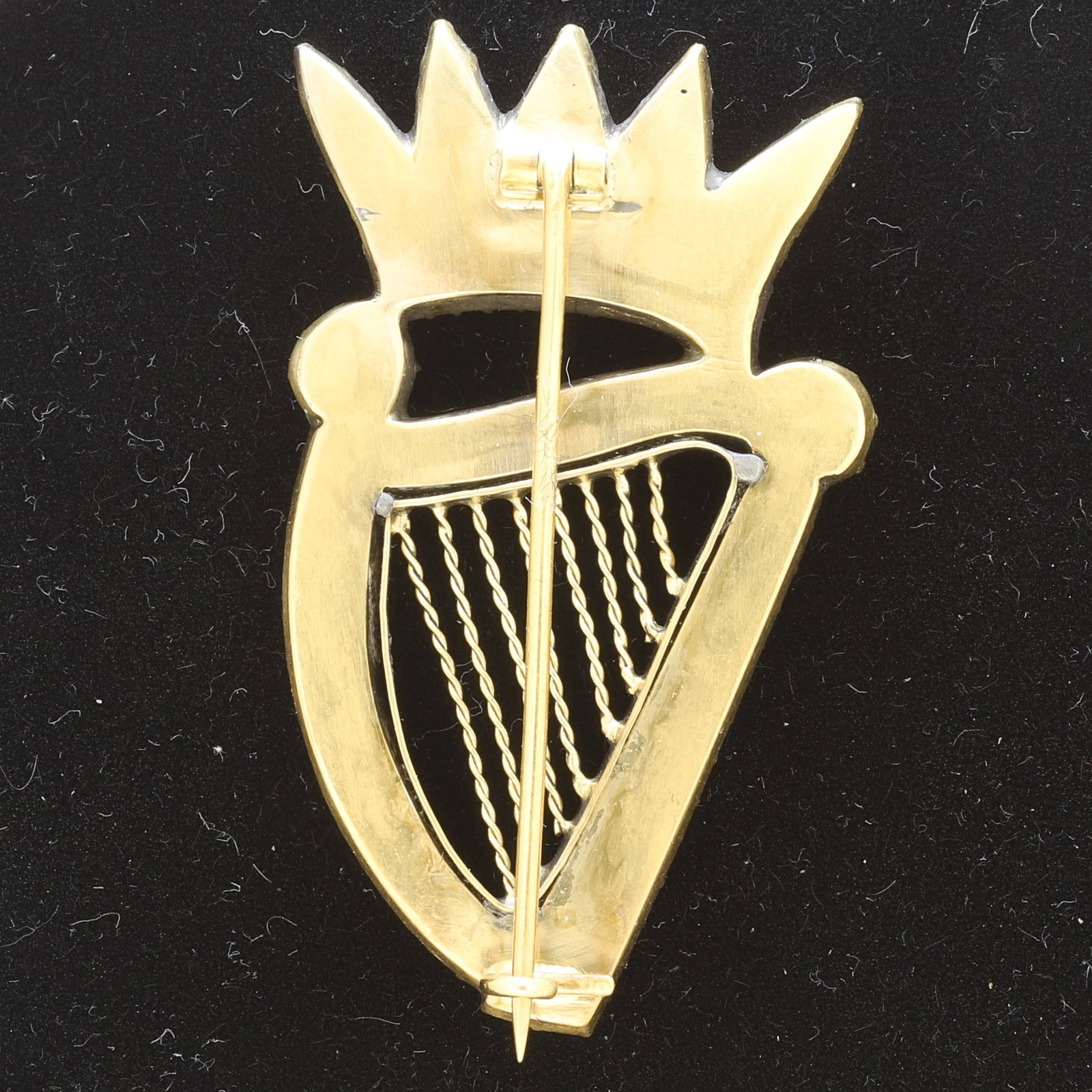 GEORGIAN CELTIC HARP BROOCH (1 of 1)