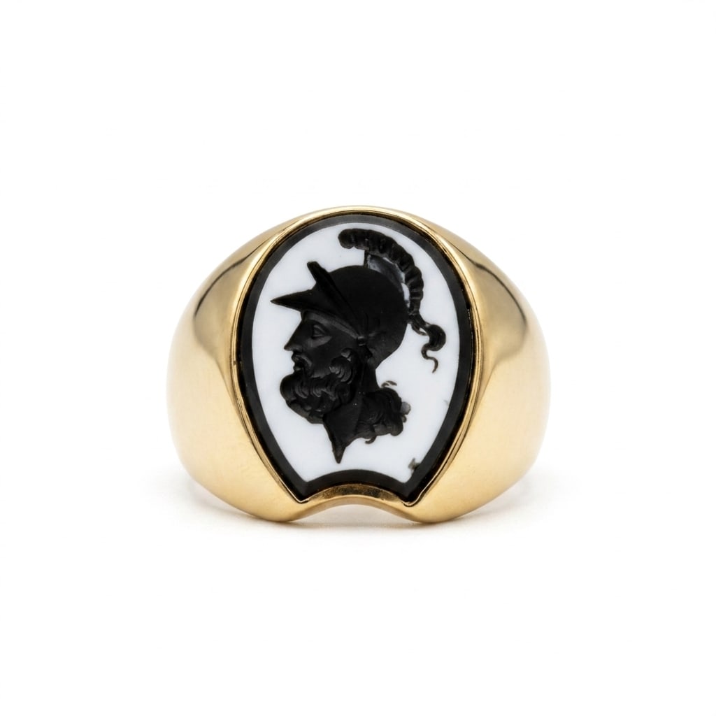 HARDSTONE INTAGLIO SEAL RING (1 of 1)