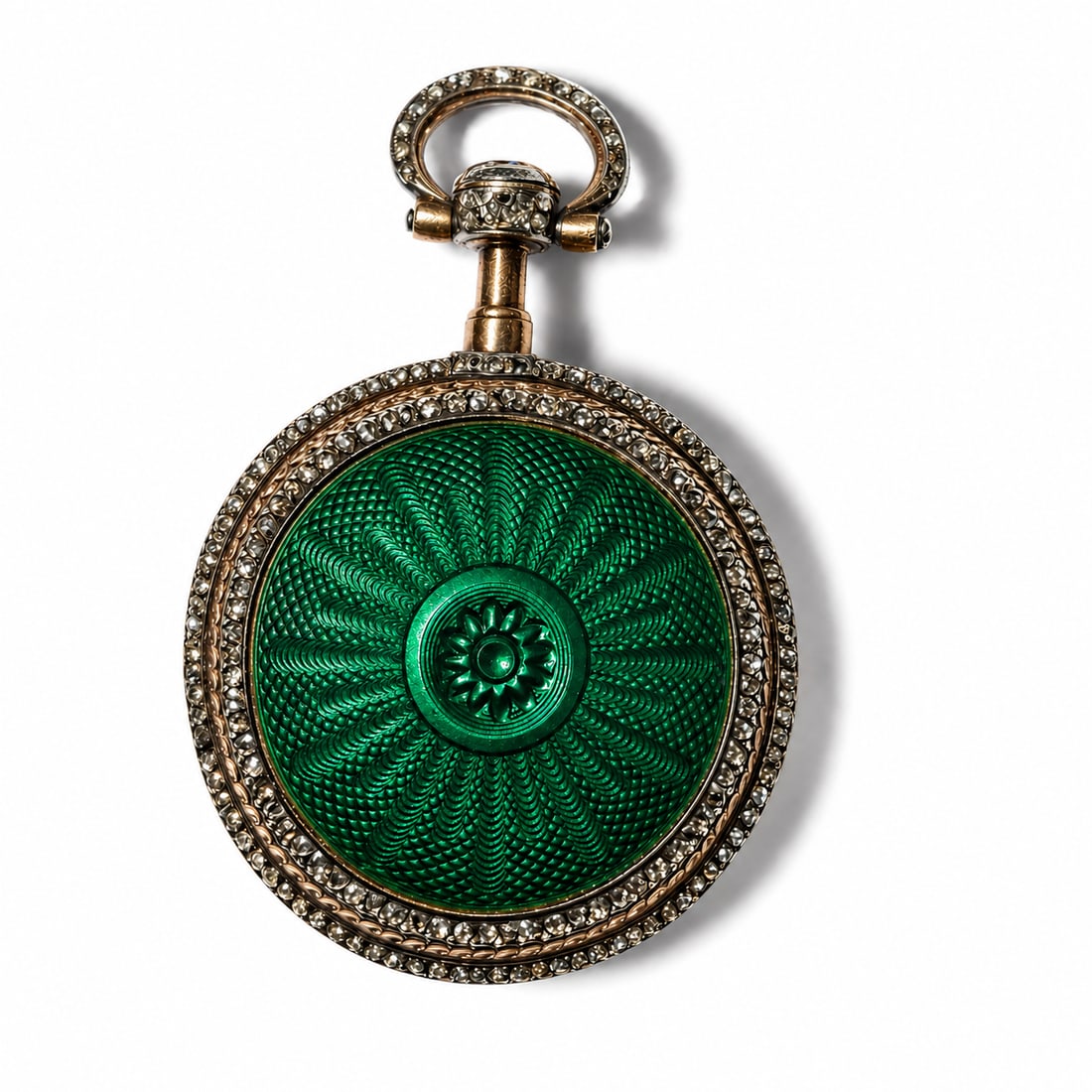 ROMILLY PARIS, FANTASTIC ENAMEL AND DIAMOND POCKET WATCH (1 of 2)