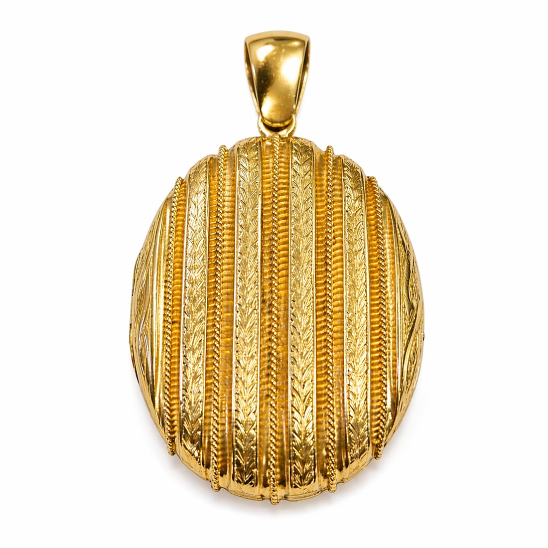 VICTORIAN GOLD LOCKET PENDANT (1 of 1)