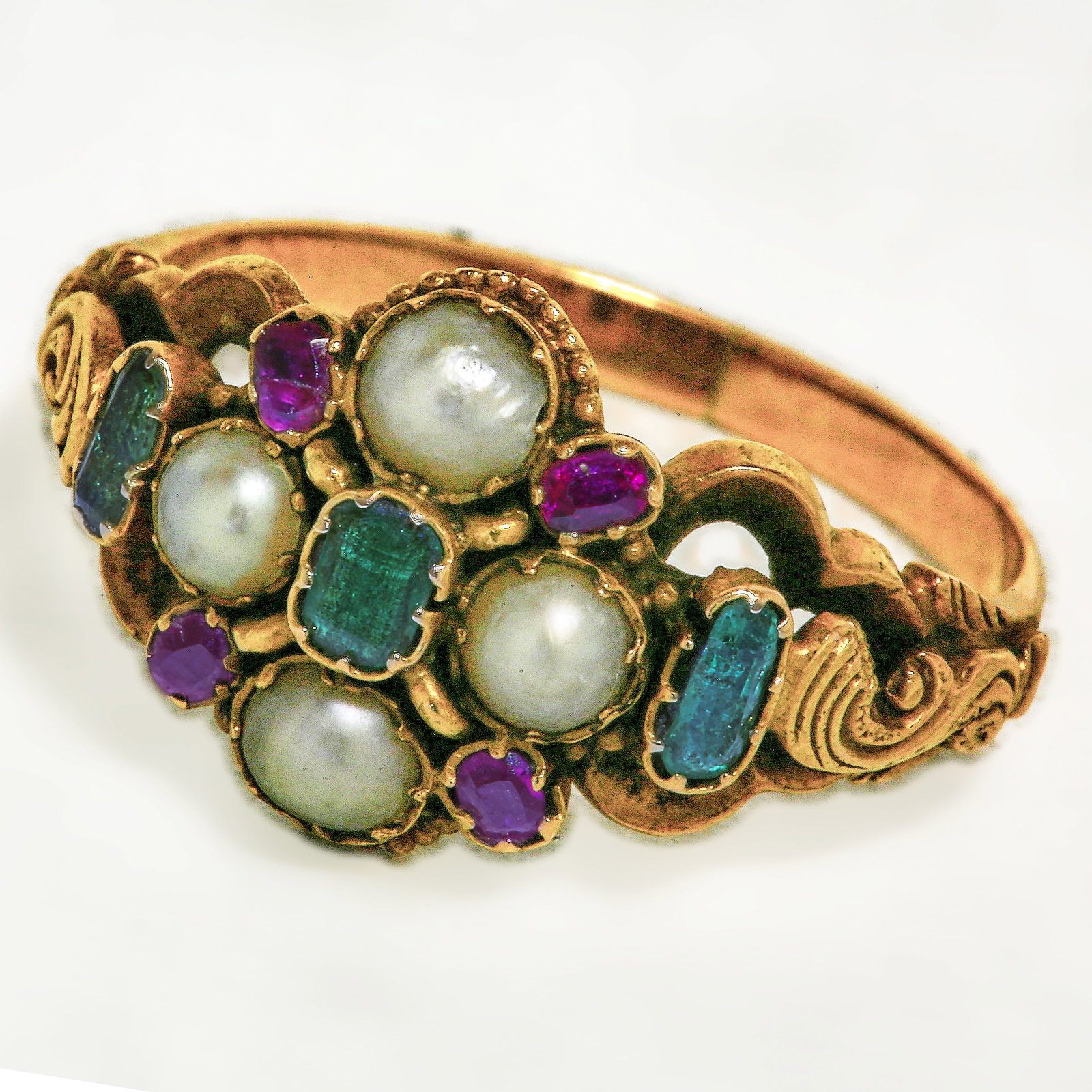 VICTORIAN TURQUOISE AND DIAMOND RING: VICTORIAN TURQUOISE AND DIAMOND RING,Testing high carat gold.Lovely vibrant turquoise.Bright and lively diamonds.Size L 1/2.