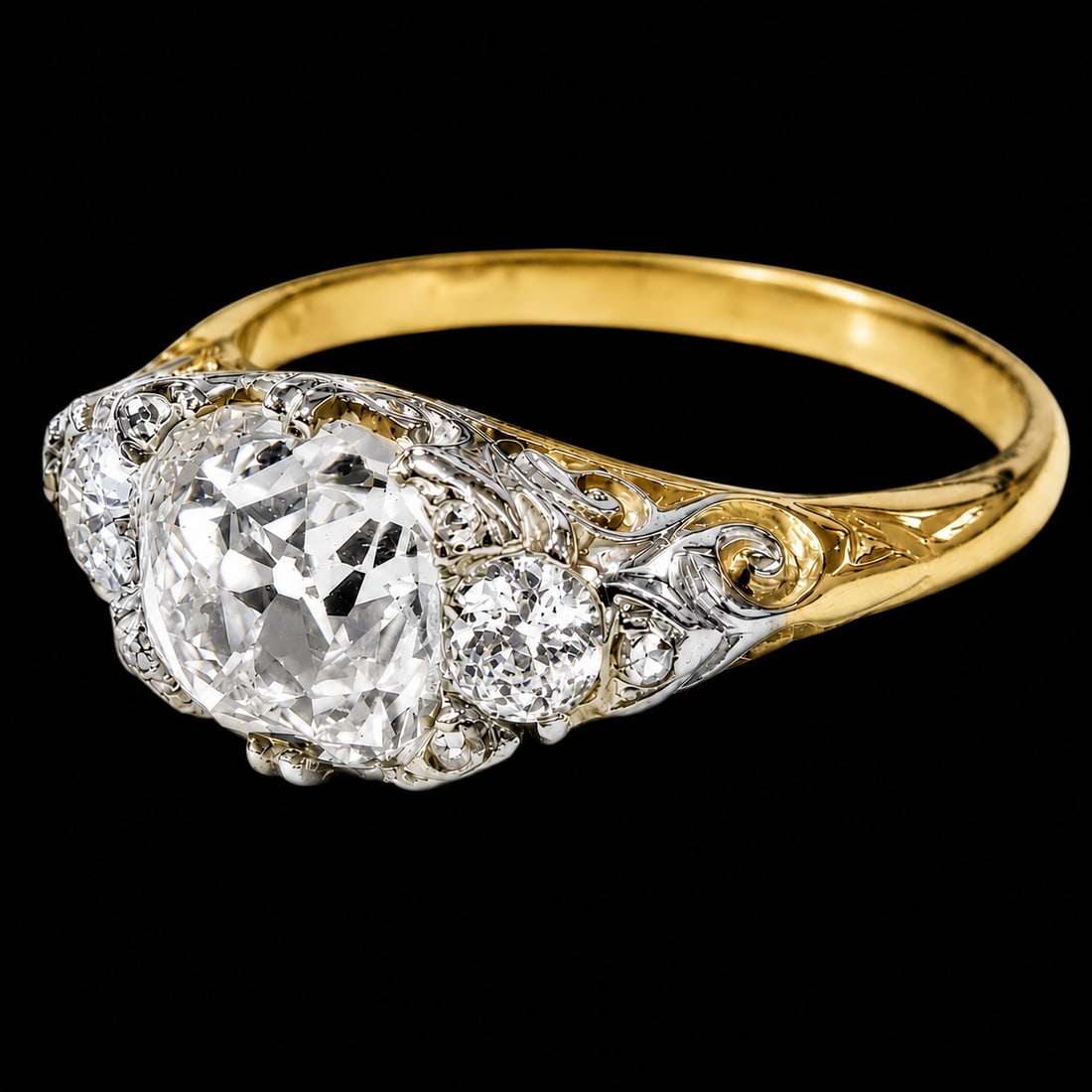 FINE ANTIQUE DIAMOND RING (1 of 1)