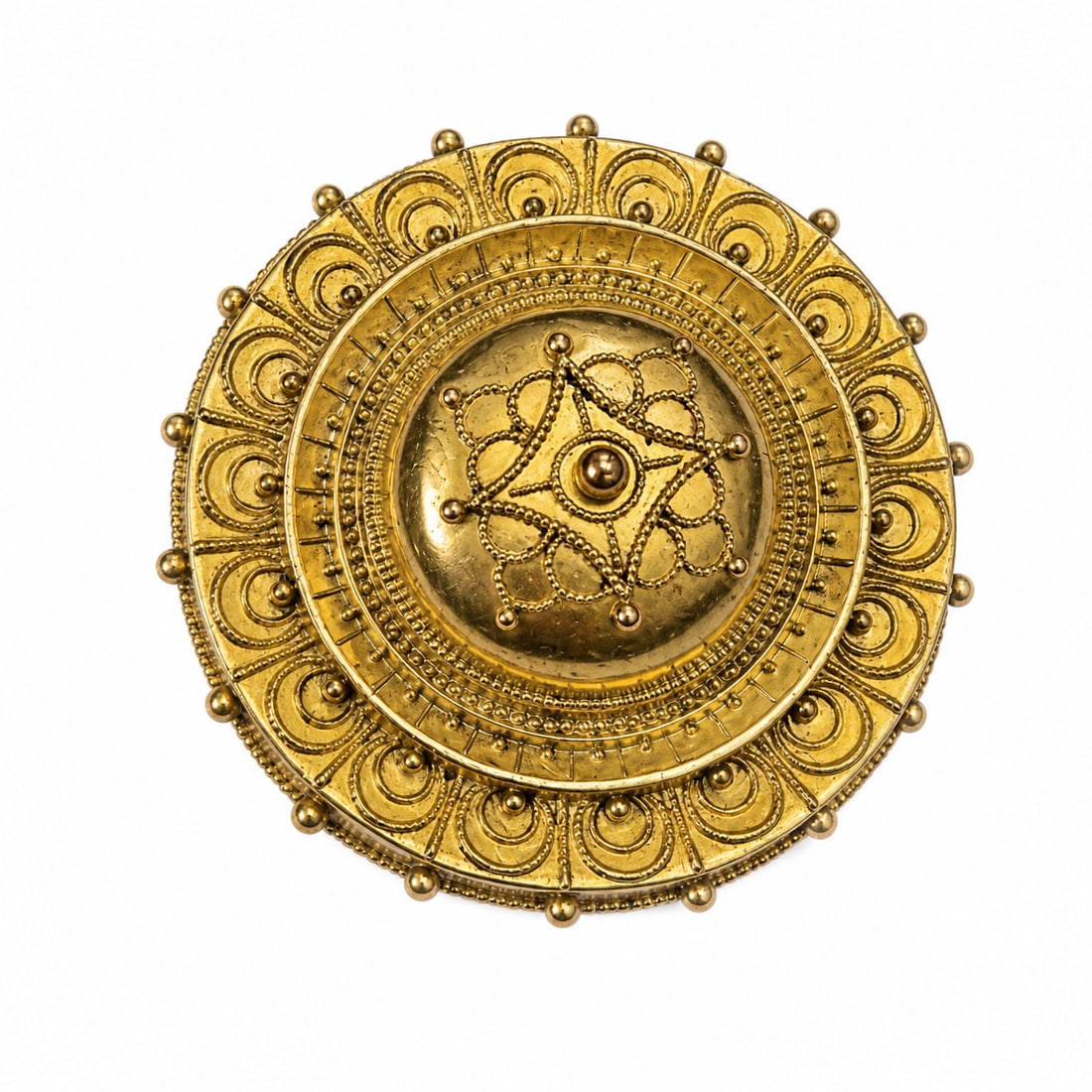 ANTIQUE ETRUSCAN REVIVAL BROOCH (1 of 1)