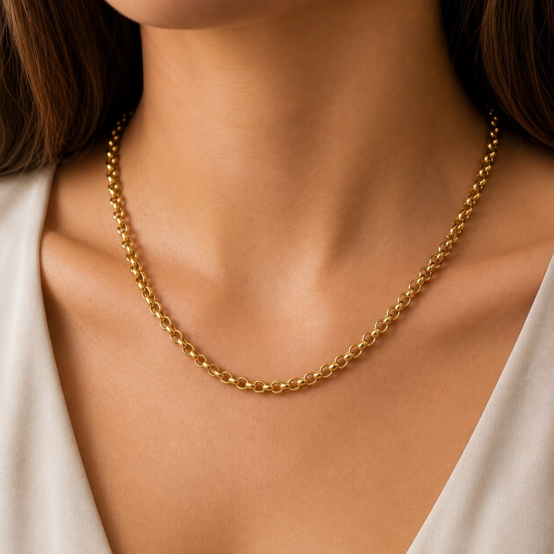 VICTORIAN GUARD CHAIN GOLD NECKLACE: VICTORIAN GUARD CHAIN GOLD NECKLACE,23 grams.L. 78 cm.