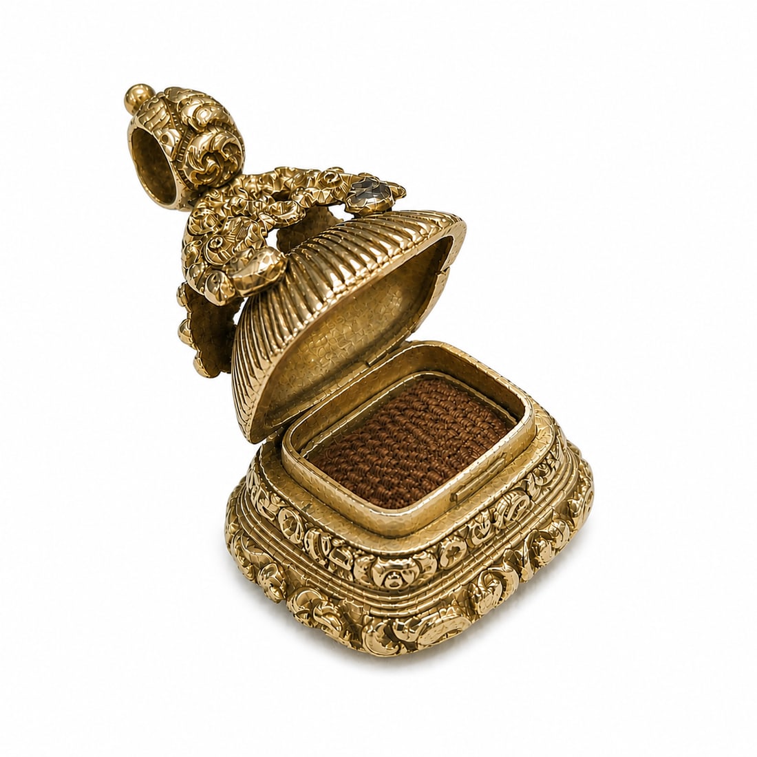 RARE ANTIQUE INTAGLIO FOB SEAL WITH HIDDEN COMPARTMENT (1 of 2)