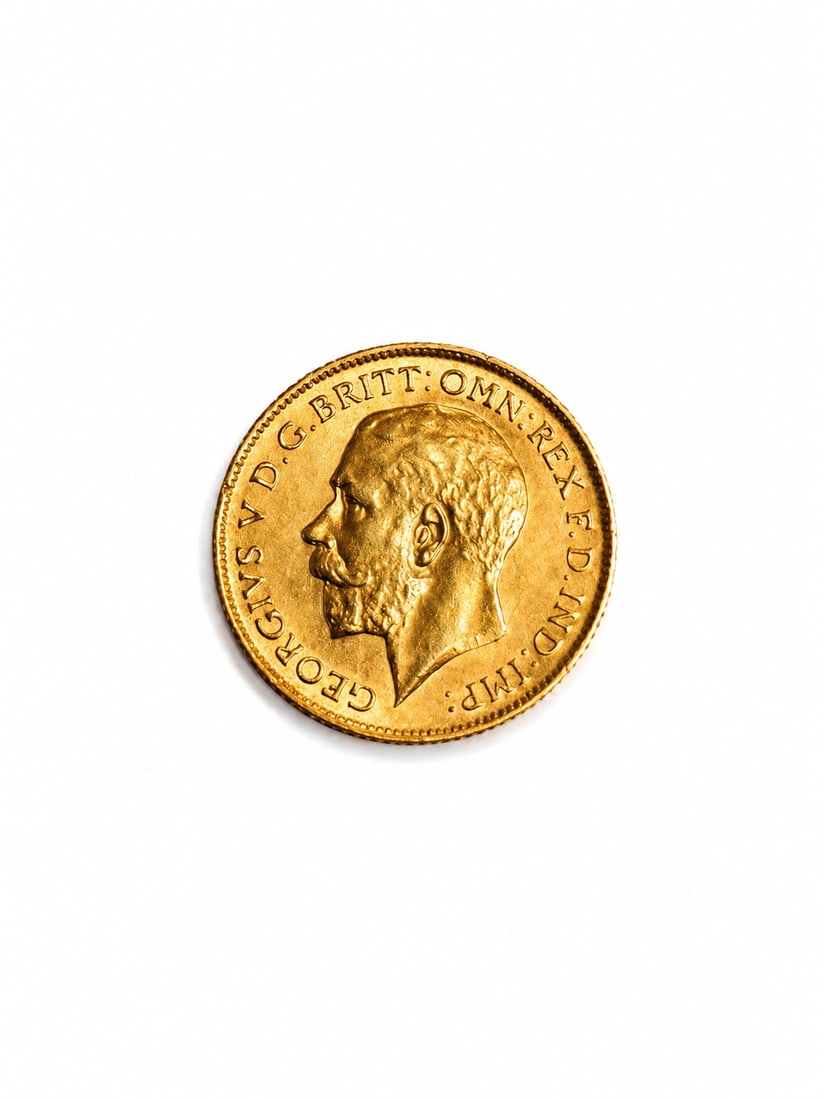 1911 GOLD HALF SOVEREIGN. (1 of 1)