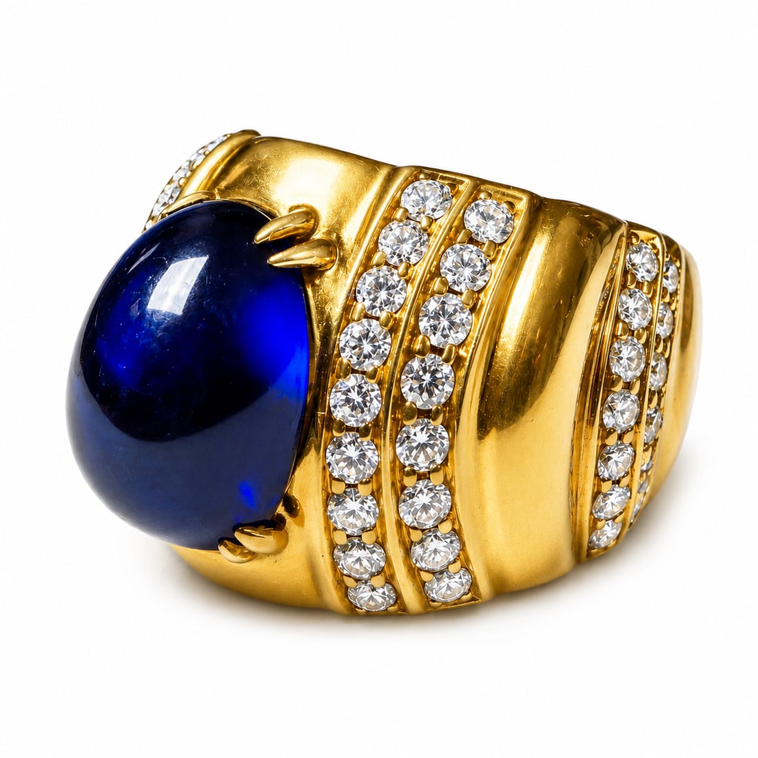 ERIC BERTRAND, SAPPHIRE AND DIAMOND RING (1 of 2)
