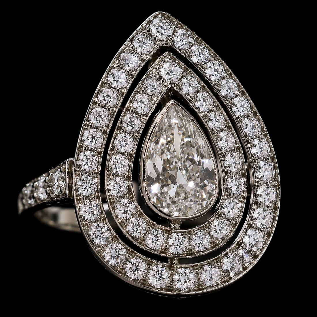 EDWARDIAN DIAMOND CLUSTER RING (1 of 1)