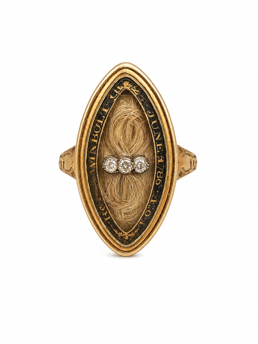 GEORGIAN DIAMOND MEMORI RING, 1786 (1 of 1)
