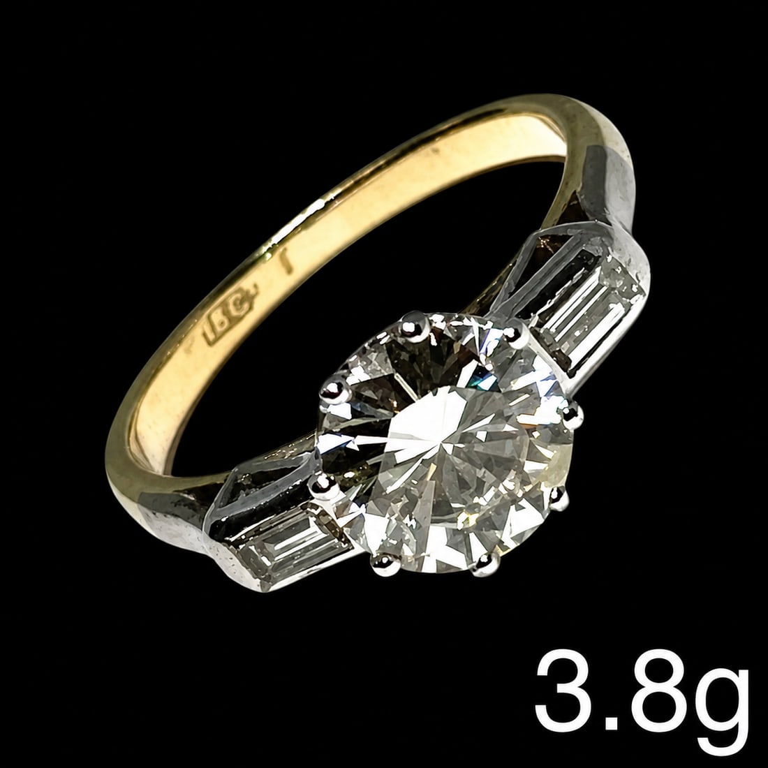 LARGE DIAMOND SOLITAIRE RING (1 of 1)