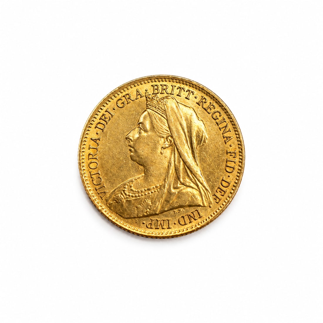1900 GOLD HALF SOVEREIGN. (1 of 1)