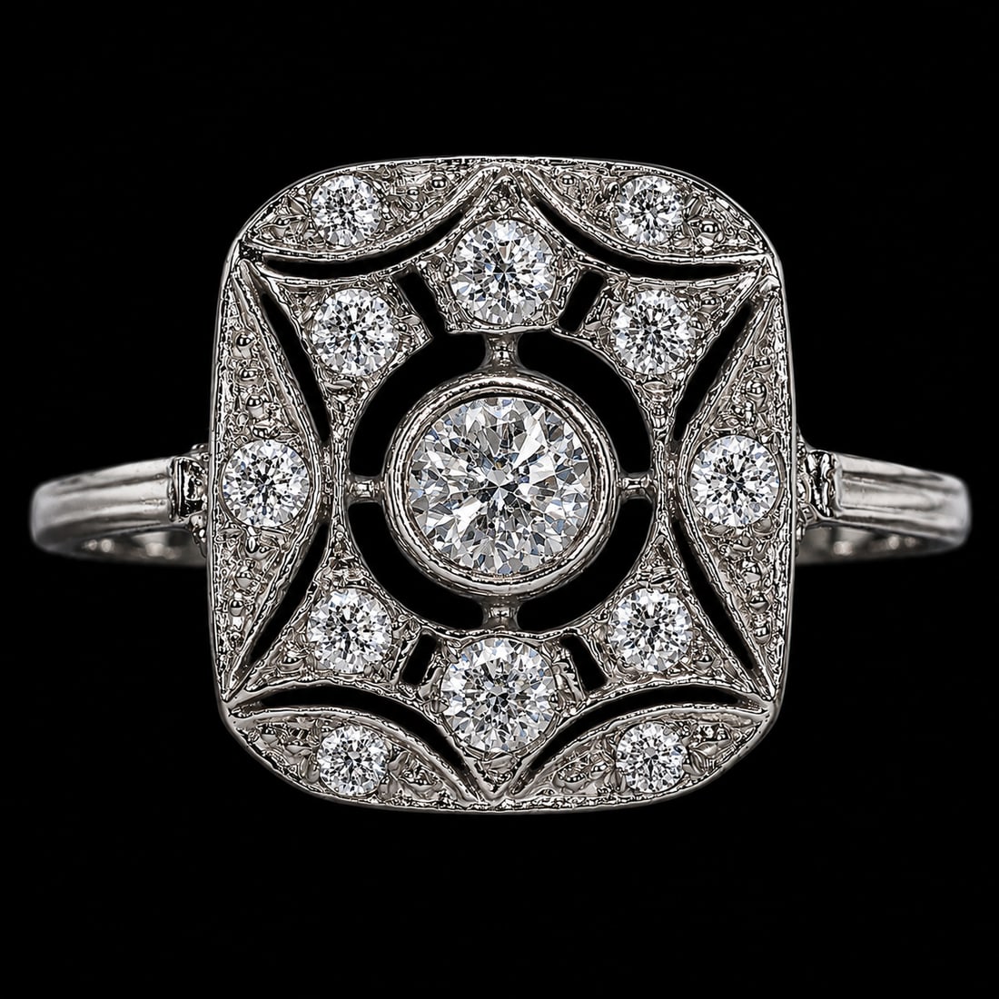 ART-DECO DIAMOND RING (1 of 1)