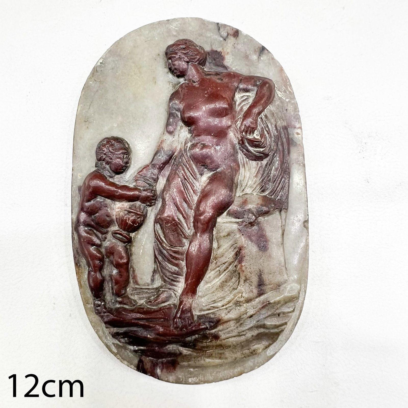 EXCEPTIONAL LARGE CARVED HARDSTONE CAMEO (1 of 1)