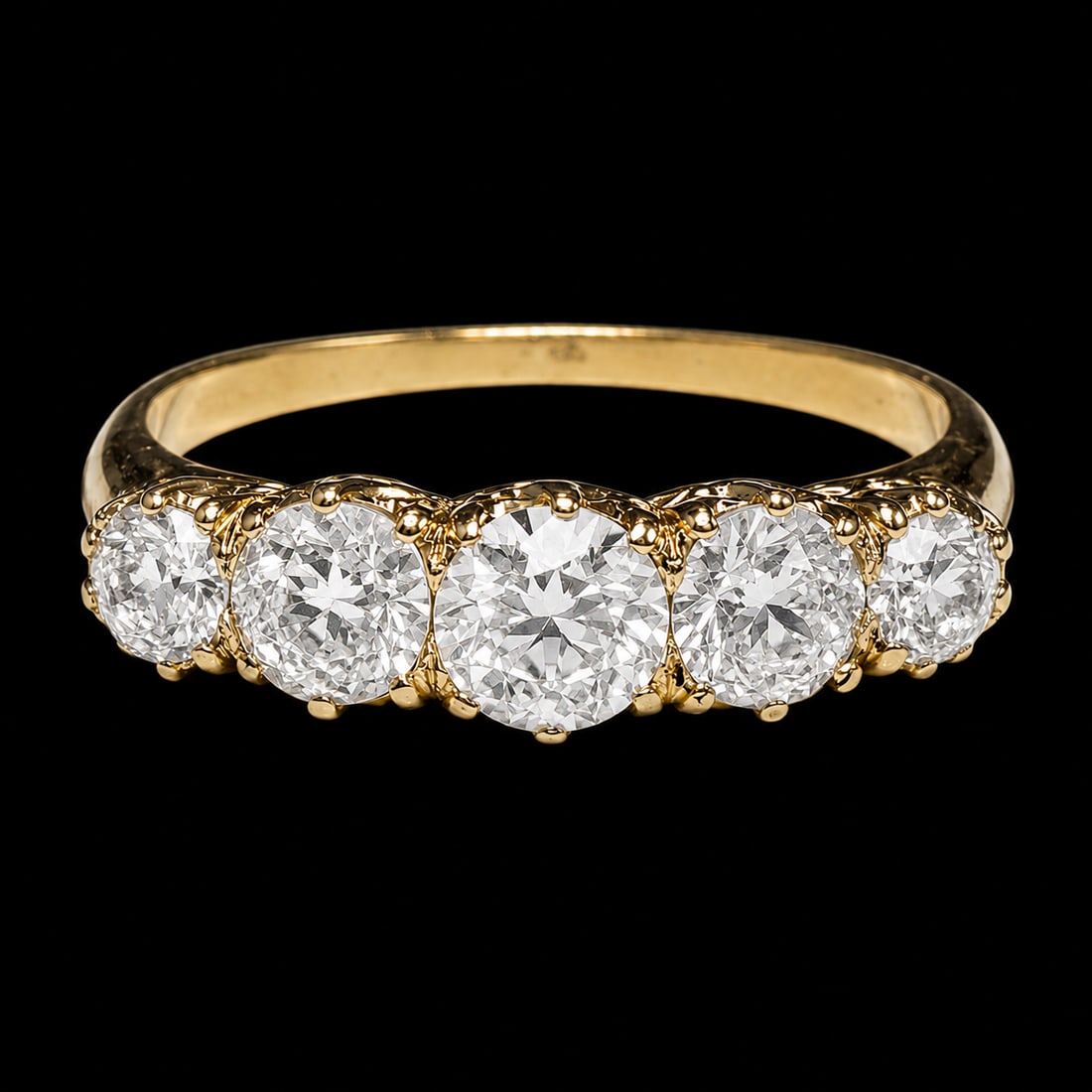 DIAMOND 5-STONE RING (1 of 1)