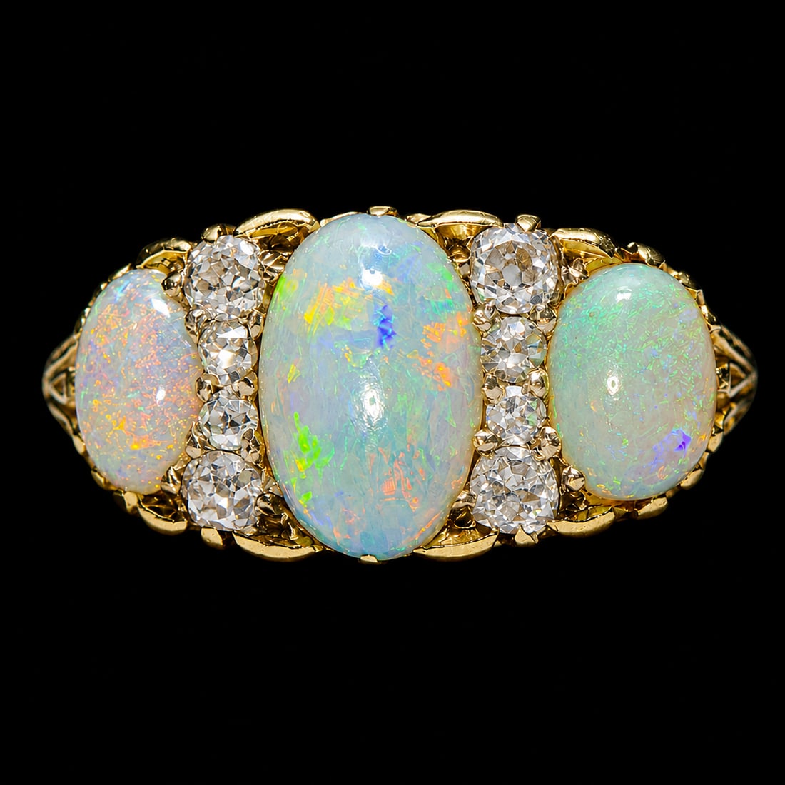 OPAL AND DIAMOND RING (1 of 1)