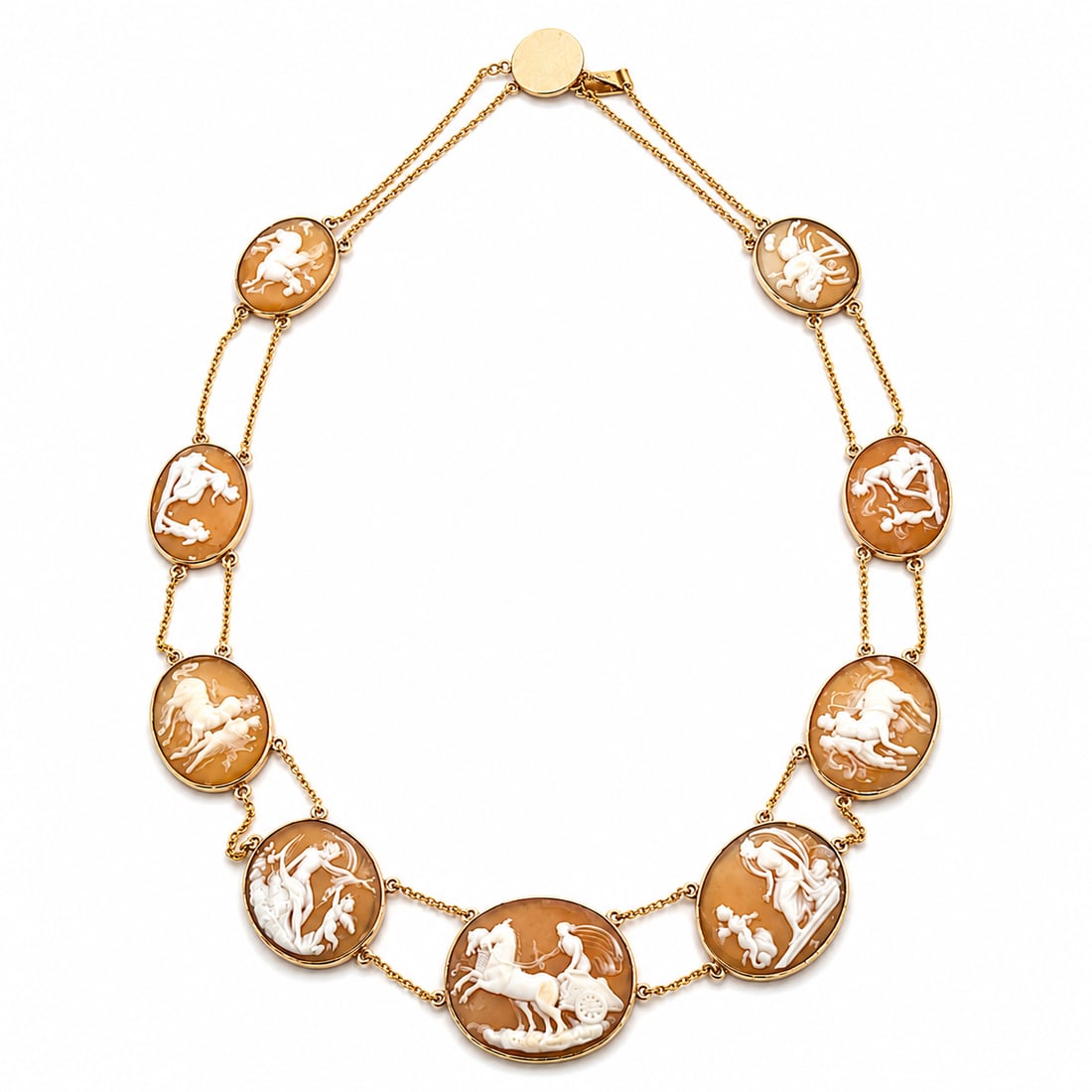 VICTORIAN SHELL CAMEL NECKLACE (1 of 1)