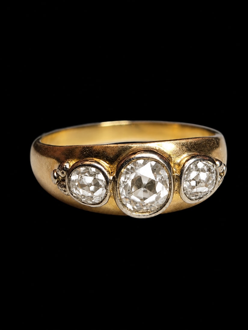 3-STONE DIAMOND RING (1 of 1)