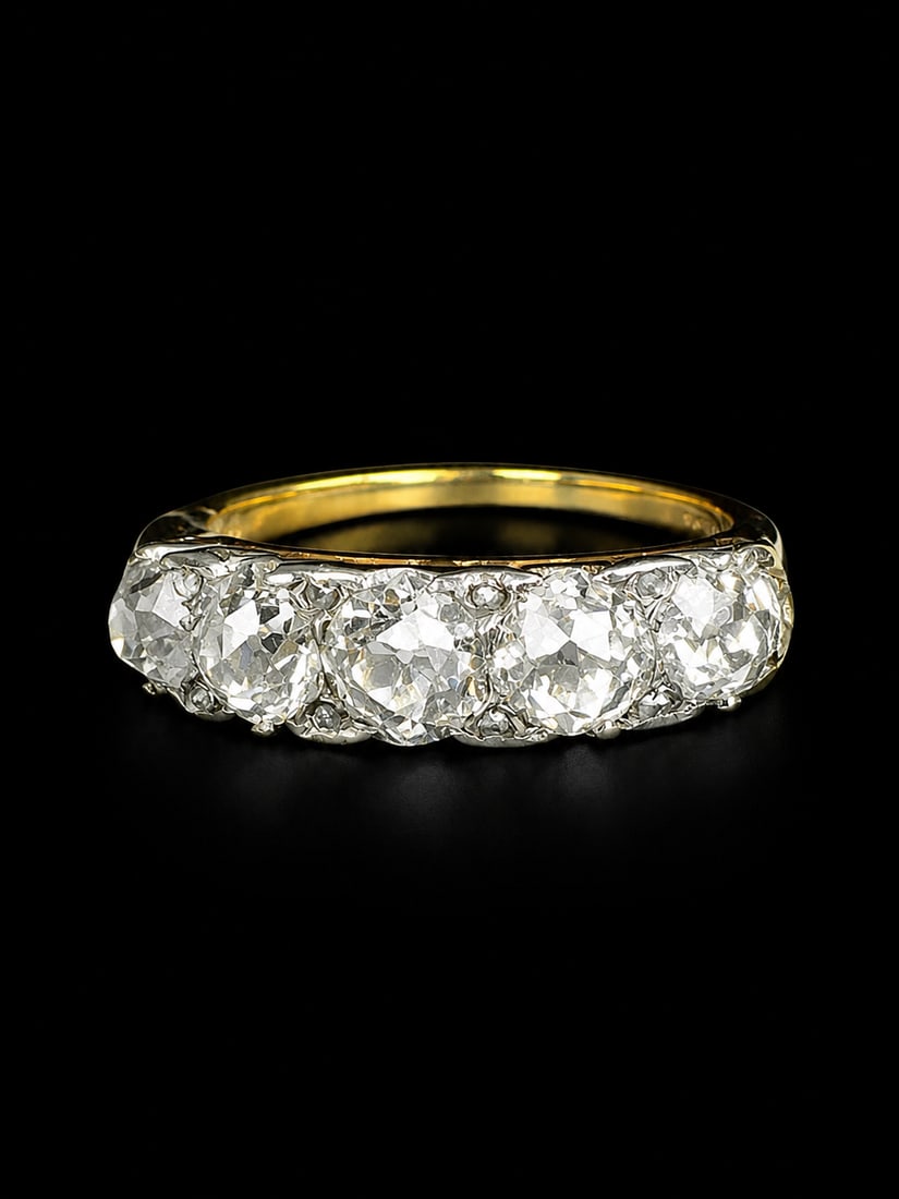 DIAMOND 5-STONE RING (1 of 1)