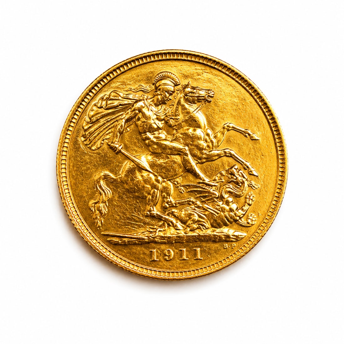 1911 GOLD HALF SOVEREIGN (1 of 1)