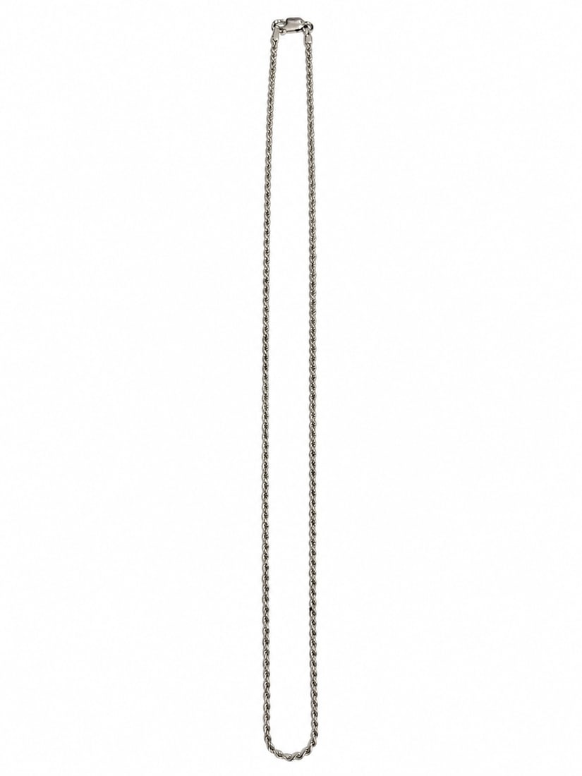 18 CT. GOLD TWISTED ROPE NECKLACE: 18 CT. GOLD TWISTED ROPE NECKLACE,6.9 grams.L. 45.5 cm.