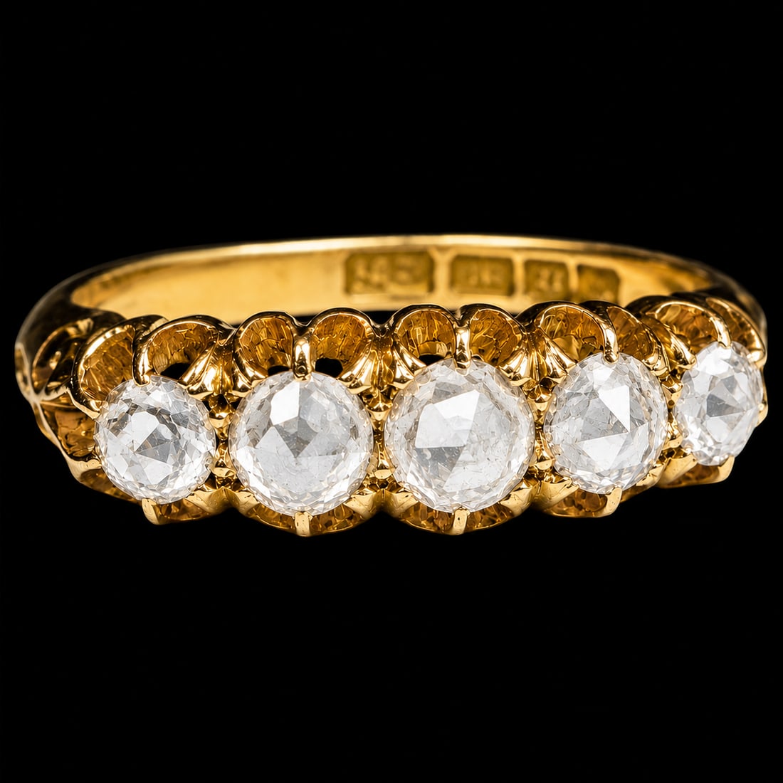 5-STONE DIAMOND RING, (1 of 1)