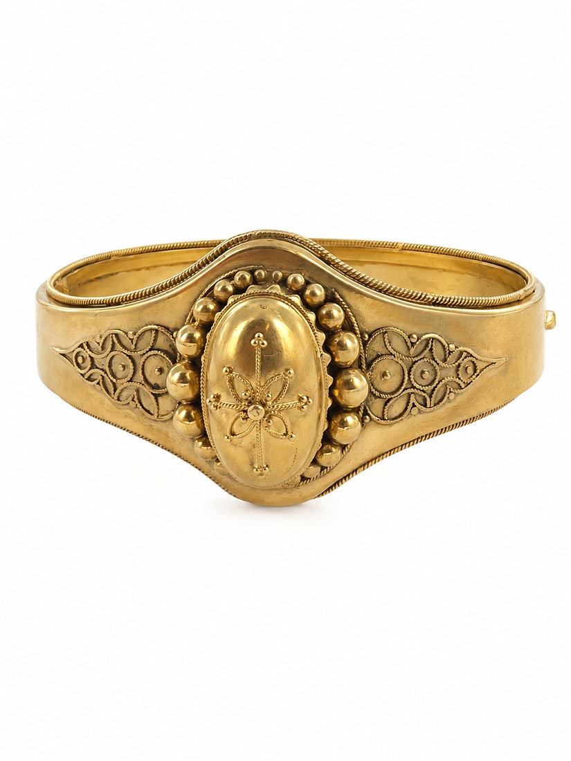 VICTORIAN HINGED BANGLE (1 of 1)