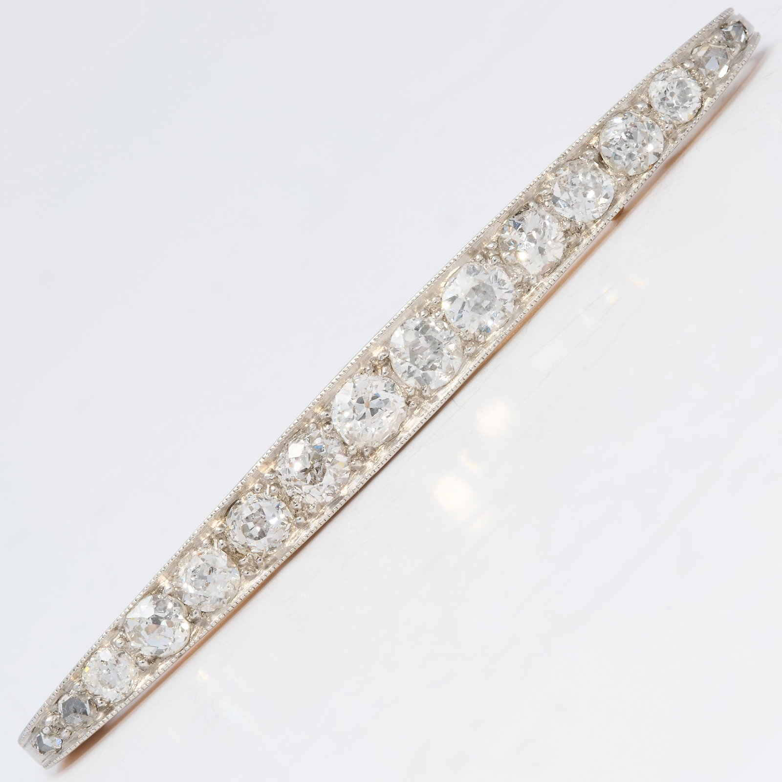 EDWARDIAN DIAMOND BAR BROOCH (1 of 1)