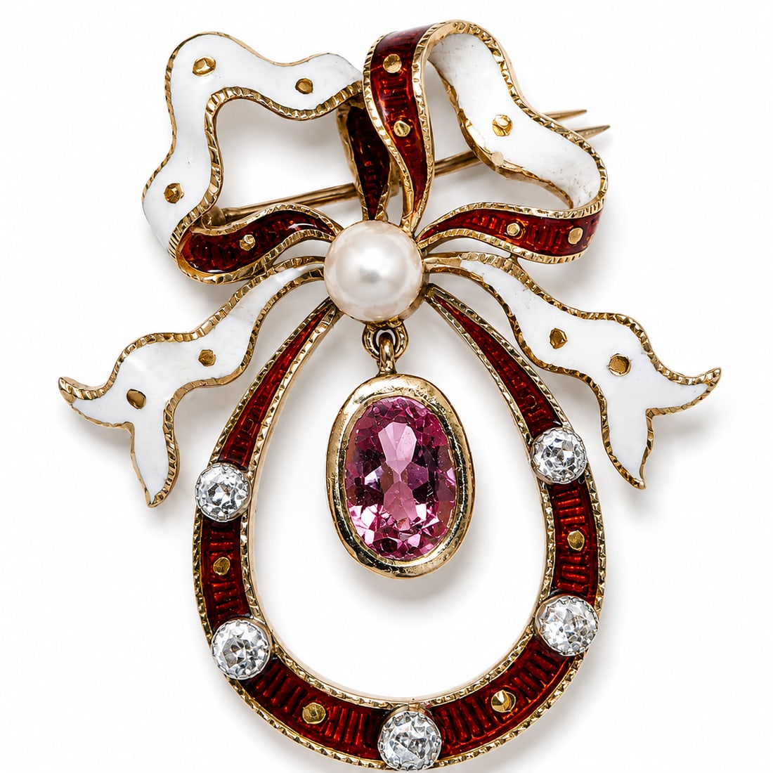 EDWARDIAN ENAMEL SAPPHIRE, AND DIAMOND BROOCH: EDWARDIAN ENAMEL SAPPHIRE, AND DIAMOND BROOCH 4.5 grams high carat gold vibrant sapphirelively diamonds enamel in great condition L 2.7 cm W 2.5 cm fitted box