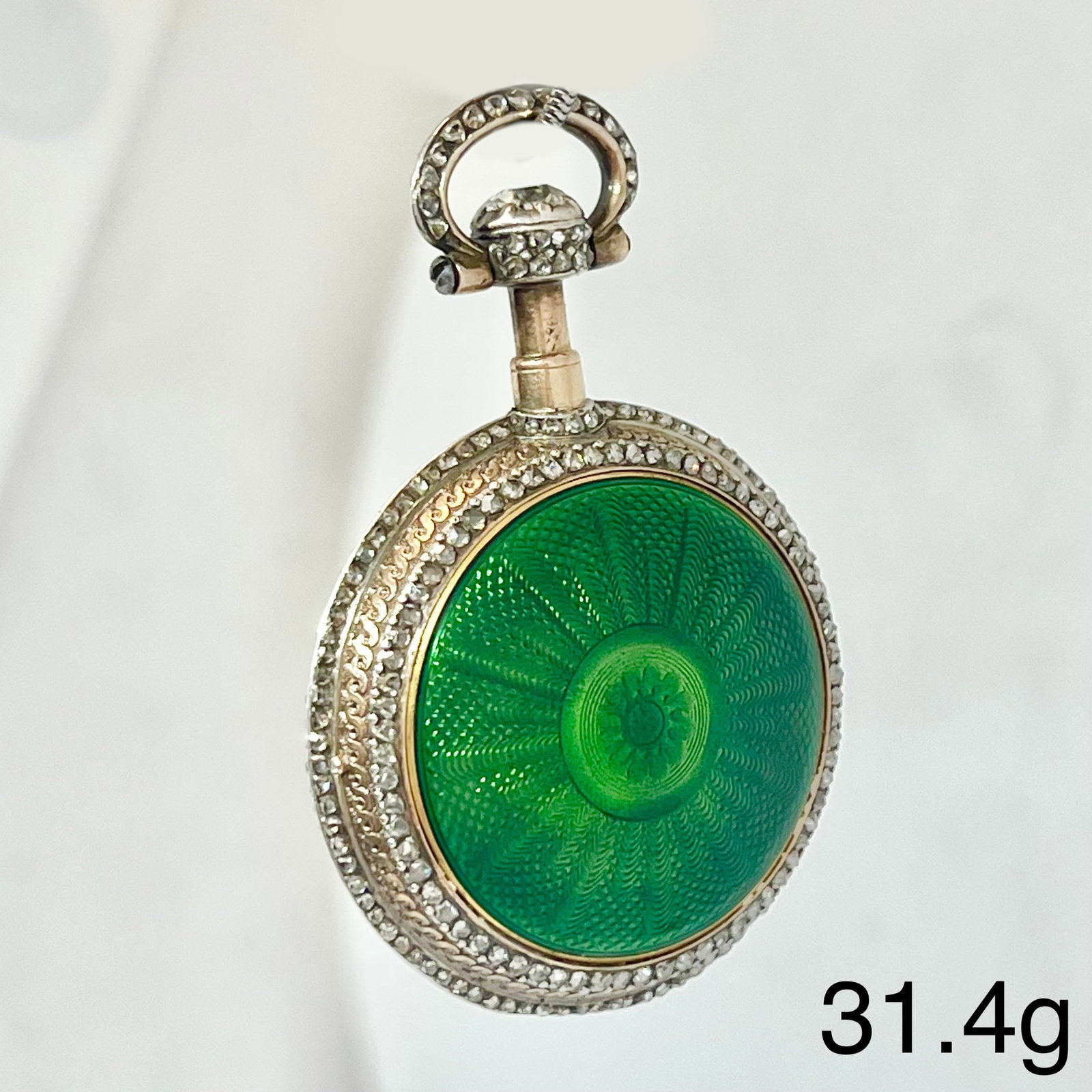 ROMILLY PARIS, FANTASTIC ENAMEL AND DIAMOND POCKET WATCH (1 of 3)