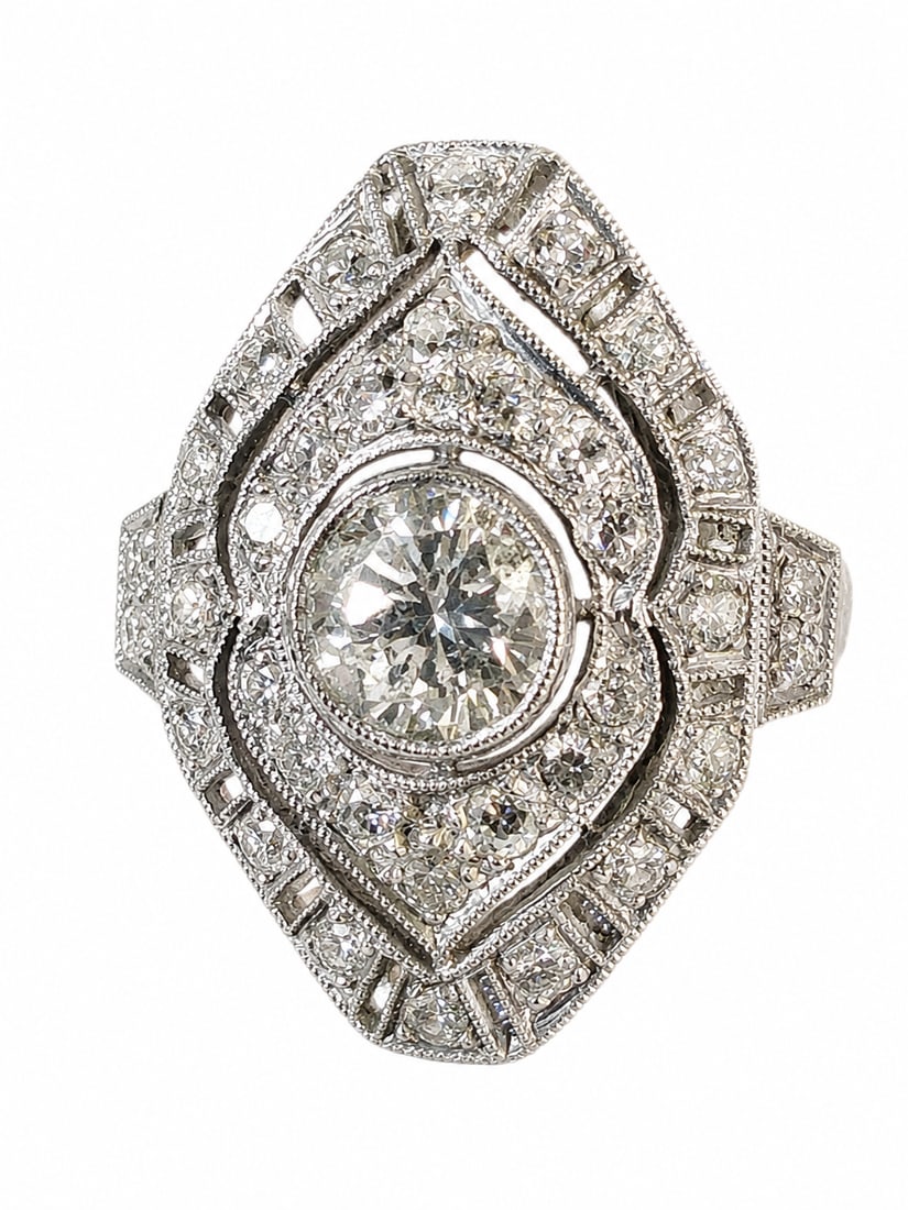 ART-DECO DESIGN DIAMOND RING (1 of 1)