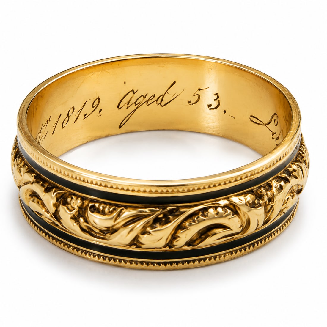 GEORGIAN ENAMEL RING (1 of 1)
