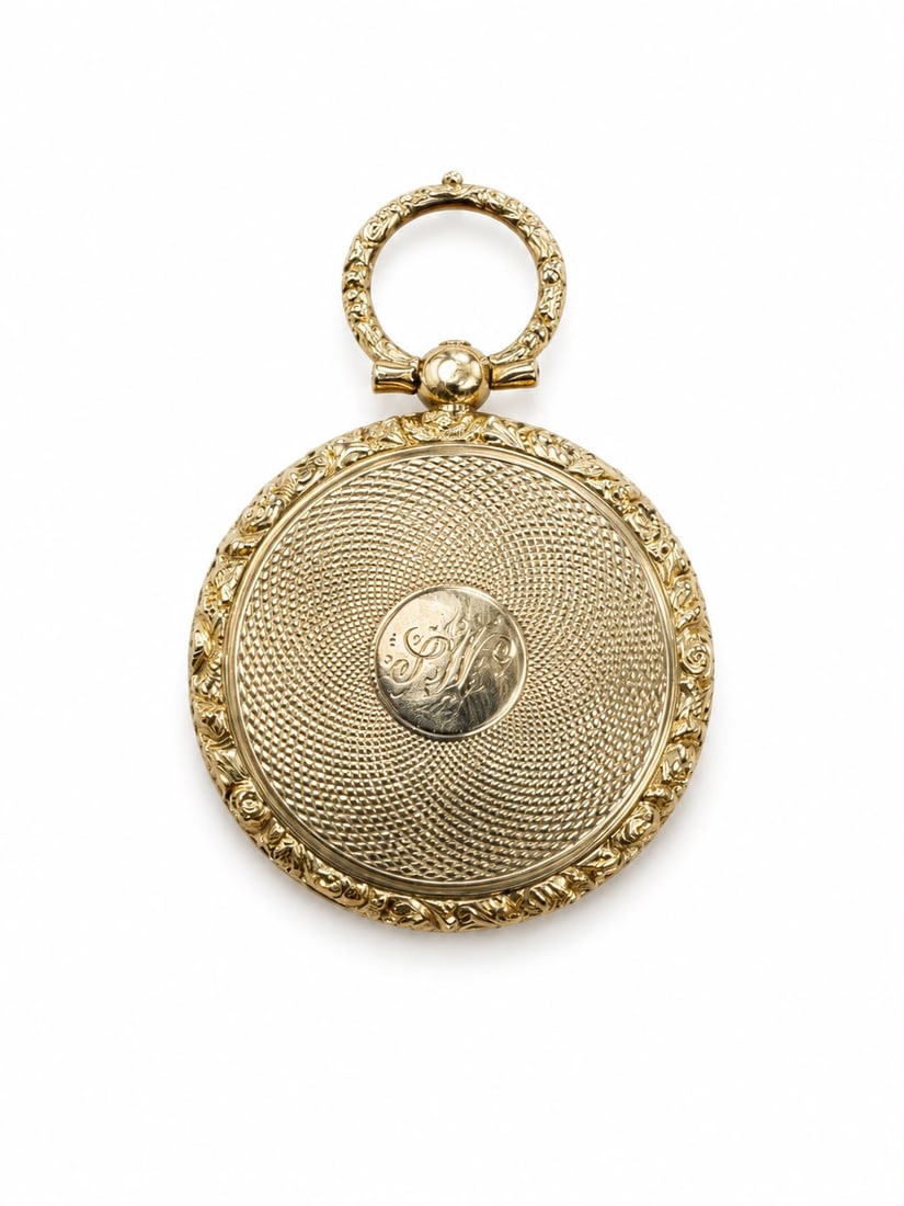 GOLD VICTORIAN LOCKET PENDANT (1 of 1)