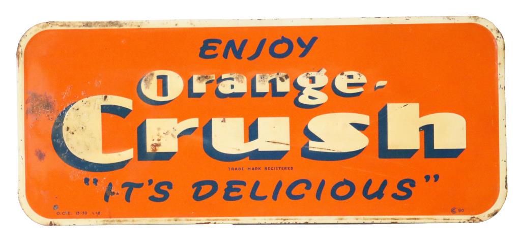 Enjoy Orange Crush "It's Delicious"  Tin Sign (1 of 4)