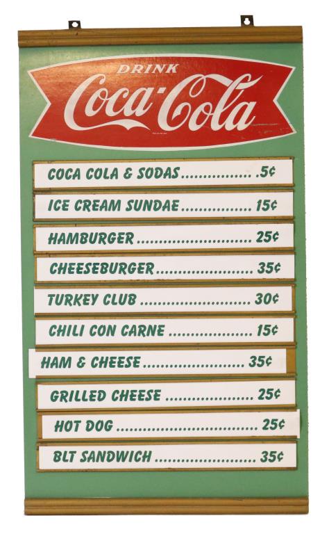 Drink Coca-Cola Fish Tail Menu Board (1 of 2)