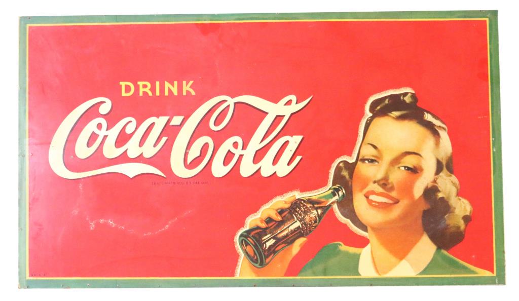 Drink Coca Cola Masonite Sign (1 of 3)