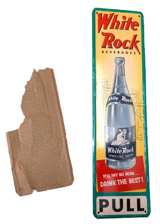 White Rock Beverage Embossed Door Push Sign (1 of 1)