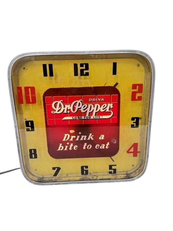 Drink Dr Pepper Lackner Neon Clock (1 of 3)