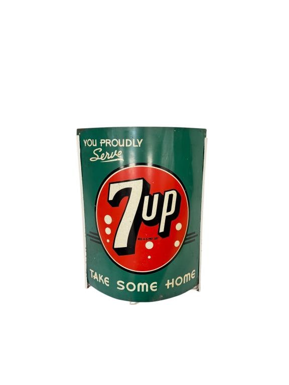 You Proudly Serve 7UP Tin String Holder (1 of 2)