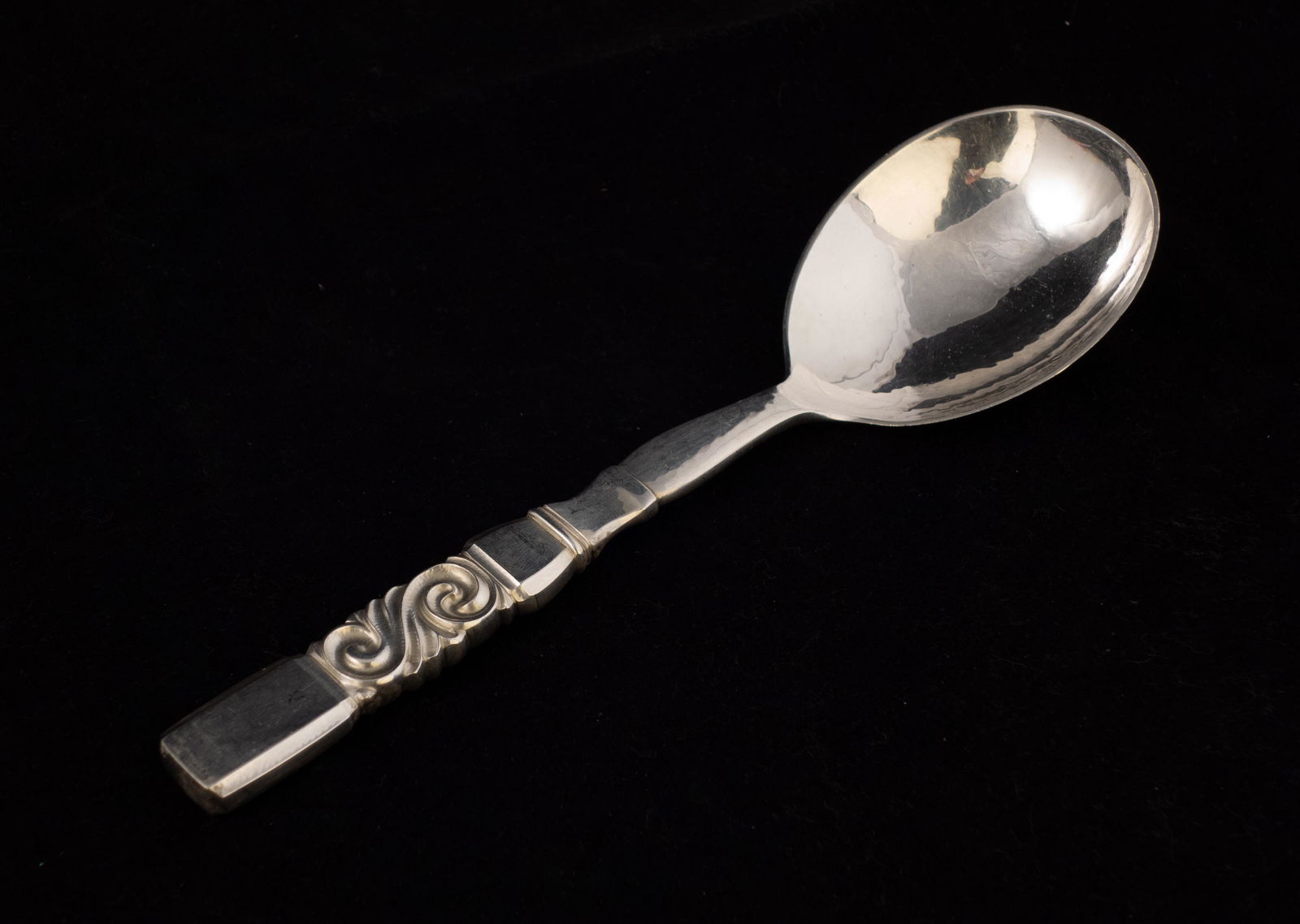 Georg Jensen Scroll Sterling Silver Berry Spoon (1 of 3)